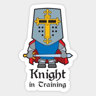 Knight in Training Sticker